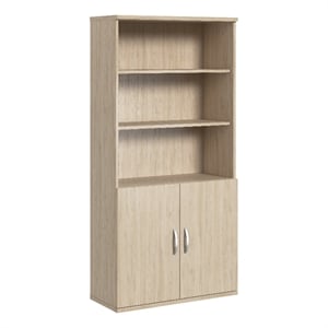 Bowery Hill Engineered Wood Natural Elm Bookcase Rectangular 73&quotH Unassembled