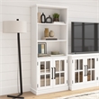 Bowery Hill Modern / Contemporary 5 Shelf Bookcase with Glass Doors