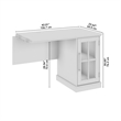 Bowery Hill Modern / Contemporary 42W Desk Return with Storage