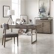 Bowery Hill Upholstered Graphite Dining Side Chair Rectangular Button Tufted 35.25