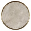 Bowery Hill Contemporary Round Mirrored Accent Table in Visage