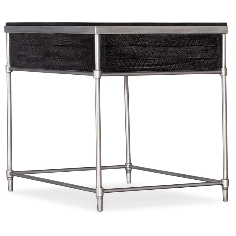 Bowery Hill Modern Living Room Rectangular One Drawer End Table