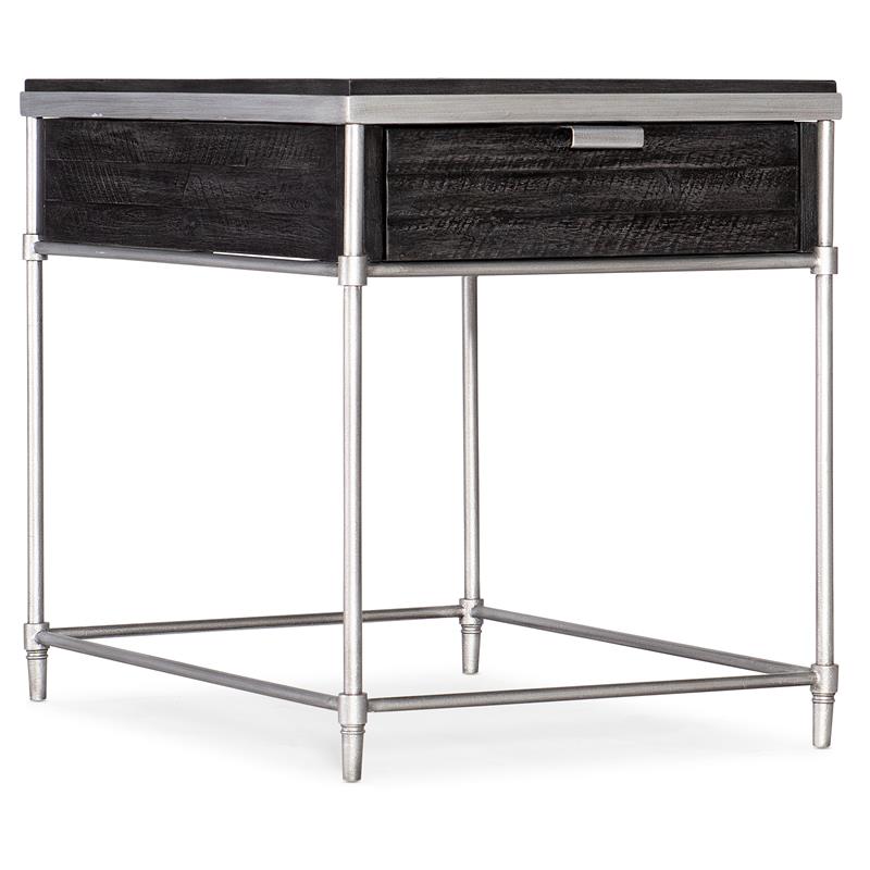 Bowery Hill Modern Living Room Rectangular One Drawer End Table