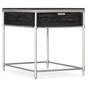 Bowery Hill Modern Living Room Rectangular One Drawer End Table