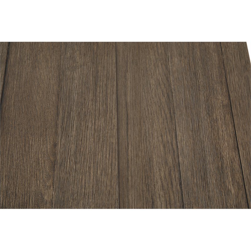 Bowery Hill Solid Wood Antique White End Table Rectangular USB Port 23