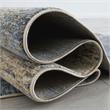 Bowery Hill Contemporary Fabric 5'x7' Area Rug in Blue Finish