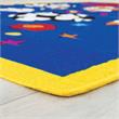 Bowery Hill Modern Fabric Sports Balls Multi-Color 5'x7' Area Rug