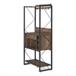 Bowery Hill Contemporary Wood Multi-Storage Baker's Rack in Oak