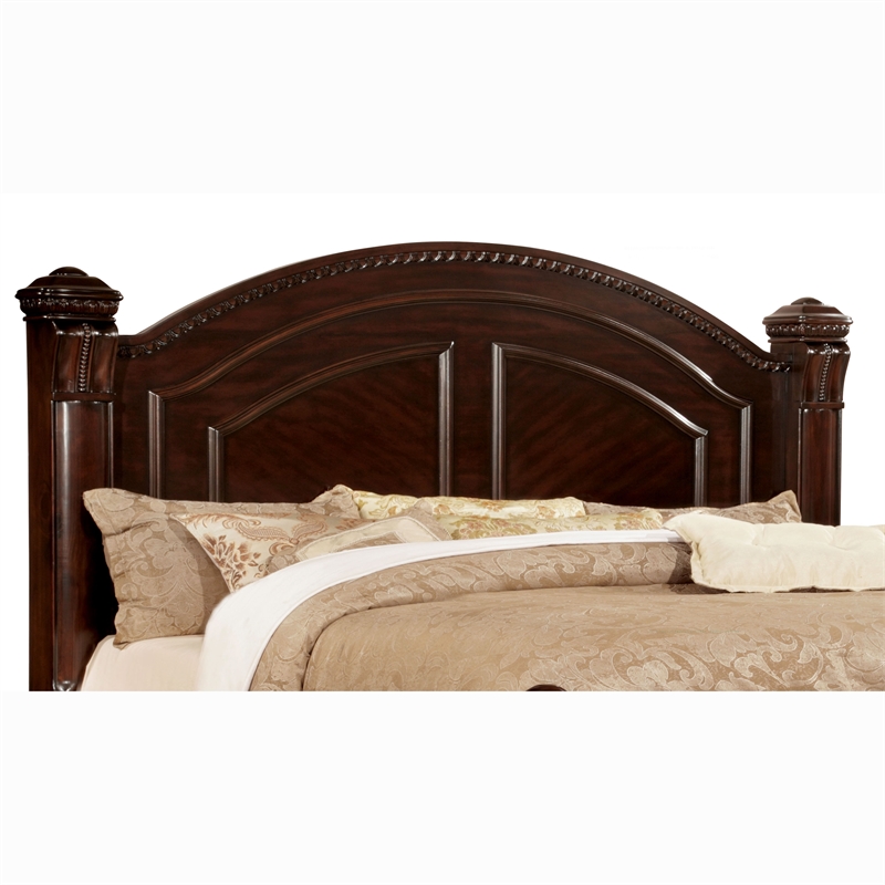 Bowery Hill 3pc Cherry Solid Wood Bedroom Set - King + Nightstand + Chest