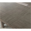 Bowery Hill Solid Wood Gray Dining Table Rectangular Expandable 84
