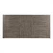Bowery Hill Solid Wood Gray Dining Table Rectangular Expandable 84