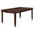 Bowery Hill Contemporary Wood Rectangle Dining Table in Espresso