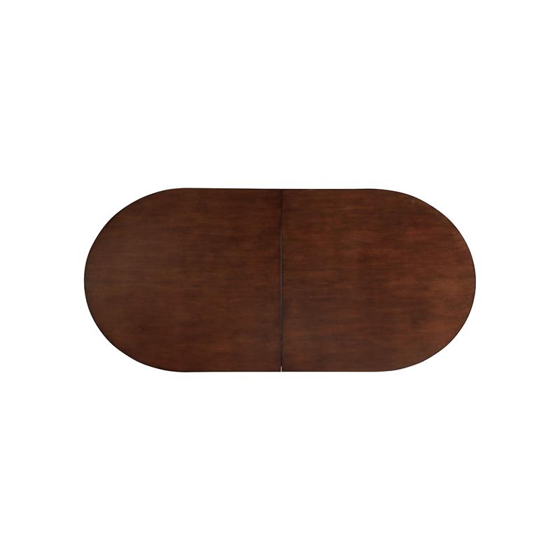 Bowery Hill Contemporary Solid Wood Gaming Table in Brown Cherry