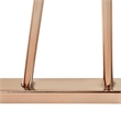 Bowery Hill Contemporary Metal Rectangle Mirror in Gold Finish