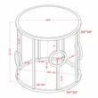 Bowery Hill Contemporary Metal Round End Table in Chrome Finish