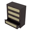 Bowery Hill Transitional Wood 4-Drawer Chest in Espresso Finish