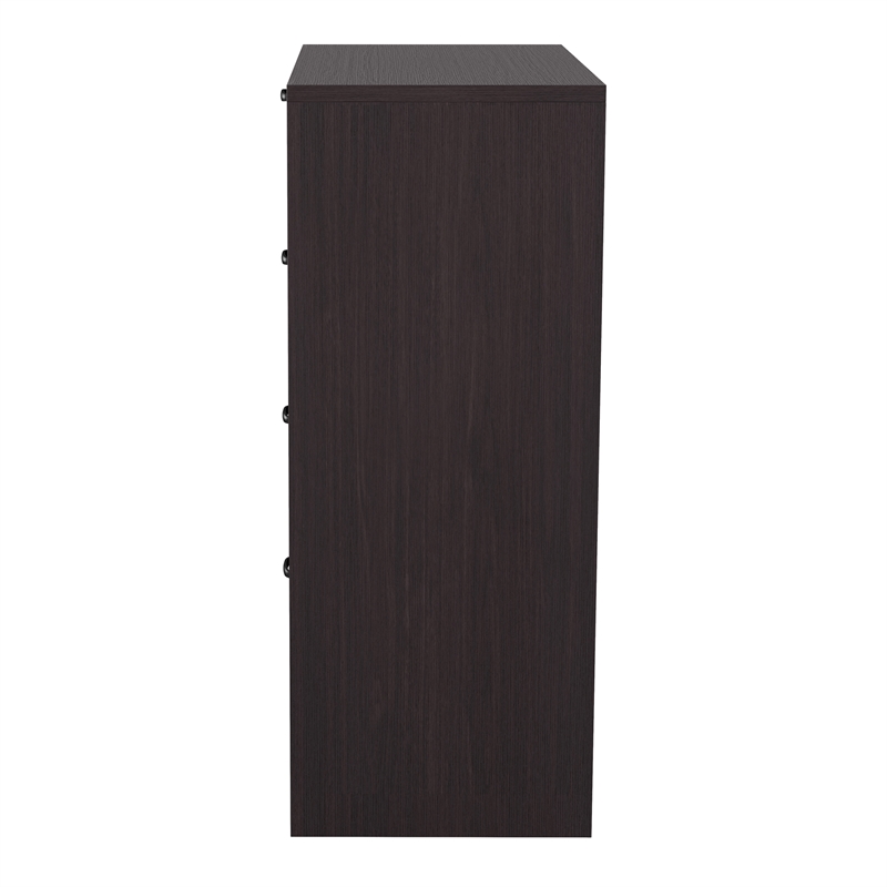 Bowery Hill Transitional Wood 4-Drawer Chest in Espresso Finish