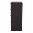 Bowery Hill Transitional Wood 4-Drawer Chest in Espresso Finish