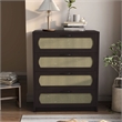 Bowery Hill Transitional Wood 4-Drawer Chest in Espresso Finish