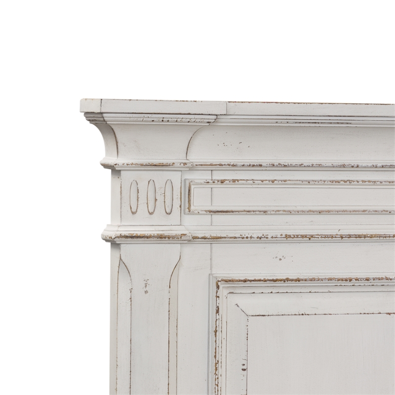 Bowery Hill Modern / Contemporary Wood White Queen Panel Bed