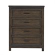 Bowery Hill Traditional Engineered Wood Dark Gray 4 Drawer Chest
