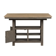Bowery Hill Traditional Wood Light Gray 5 Piece Gathering Table Set