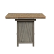 Bowery Hill Traditional Wood Light Gray 5 Piece Gathering Table Set