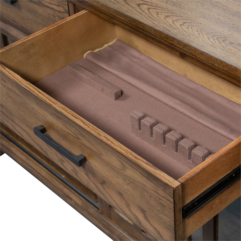 Bowery Hill Modern / Contemporary Wood Server in Medium Brown
