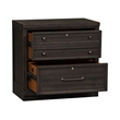 Bowery Hill Traditional Engineered Wood Black Bunching Lateral File Cabinet