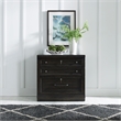 Bowery Hill Traditional Engineered Wood Black Bunching Lateral File Cabinet