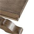 Bowery Hill Traditional Farmhouse Trestle Table Set - Dusty Taupe