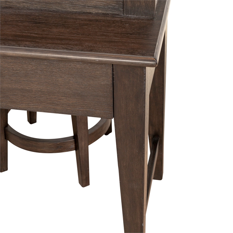 Bowery Hill Traditional 4-Piece Wood Console Table Set in Espresso