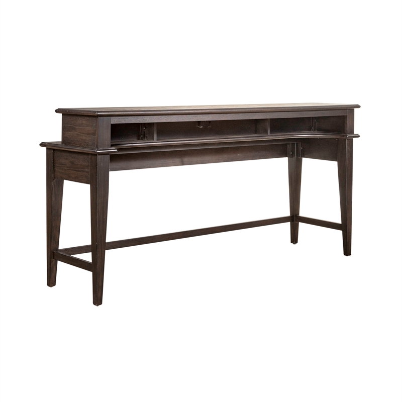 Bowery Hill Traditional 4-Piece Wood Console Table Set in Espresso