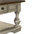 Bowery Hill Traditional Square Cocktail Table with Drawer - Antique White