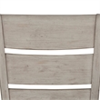 Bowery Hill Wood White Ladder Back Upholstered Side Chair (RTA)-Set of 2