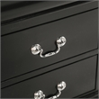 Bowery Hill Transitional Wood 2-Drawer Nightstand in Black Finish