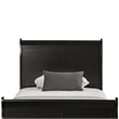 Bowery Hill Solid Wood Black Twin Bed Sleigh Design 83.5