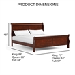 Bowery Hill Transitional Solid Wood Panel Full Bed in White Finish
