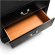 Bowery Hill Solid Wood Black Chest Rectangular Traditional Fully Assembled 31.5