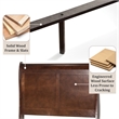 Bowery Hill Transitional Solid Wood Panel Twin Bed in Cherry