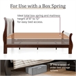 Bowery Hill Transitional Solid Wood Panel Twin Bed in Cherry