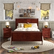 Bowery Hill Solid Wood Cherry Full Bed Sleigh Design 83.5
