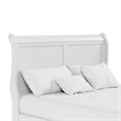 Bowery Hill Transitional Solid Wood Panel Queen Bed in White