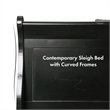 Bowery Hill Transitional Solid Wood Panel Queen Bed in Black