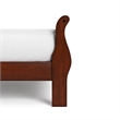 Bowery Hill Transitional Solid Wood Panel Queen Bed in Cherry