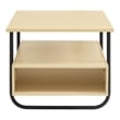 Bowery Hill Contemporary Wood Multi-Storage Coffee Table in Light Maple