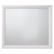 Bowery Hill Transitional Composite Wood Framed Mirror in White