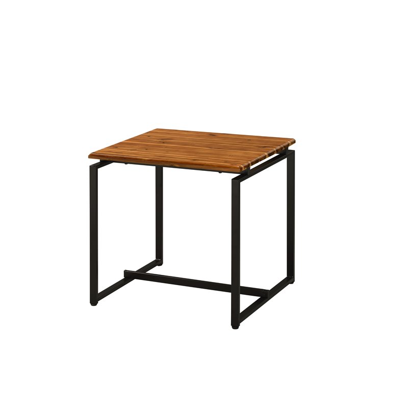 Bowery Hill Contemporary 3Pc Pack Coffee and End Set in Walnut