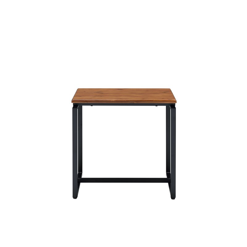 Bowery Hill Contemporary 3Pc Pack Coffee and End Set in Walnut
