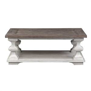 Bowery Hill Contemporary Rubberwood Solids 3-Piece Table Set in White